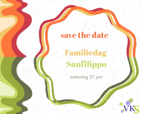 Save the date!! Sanfilippo familiedag